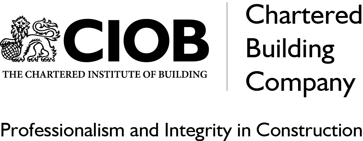 New CIOB - Chartered Building Company Logo (strapline no rhombus black)